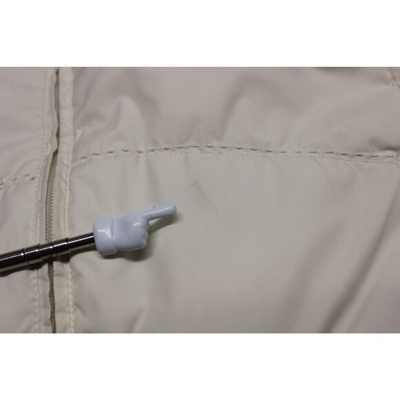 Eddie Bauer women's ivory full zip premium goose down filled puffer jacket 2X - Picture 10 of 16